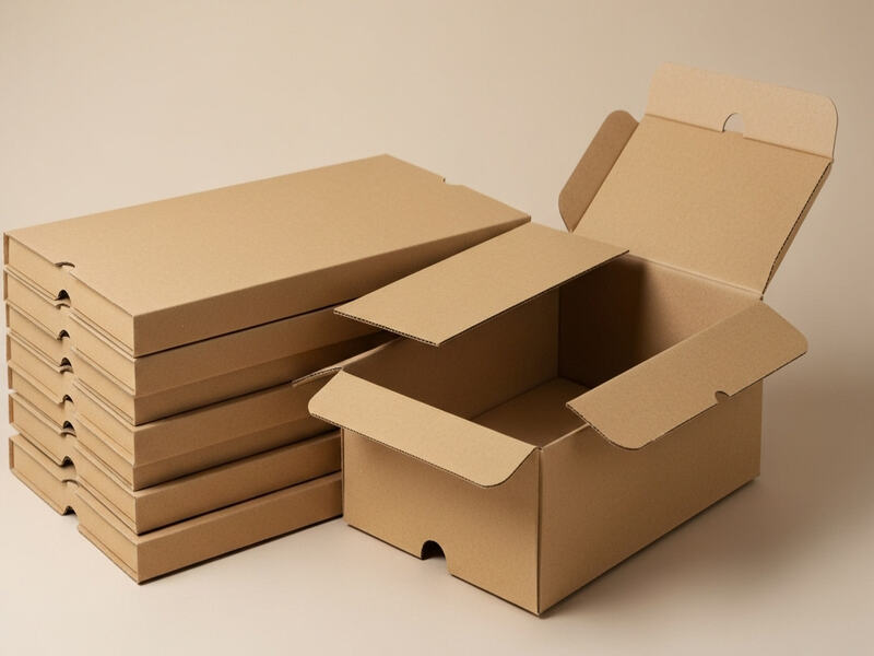 Thông số hộp carton nắp gài 25x17x7cm sẵn