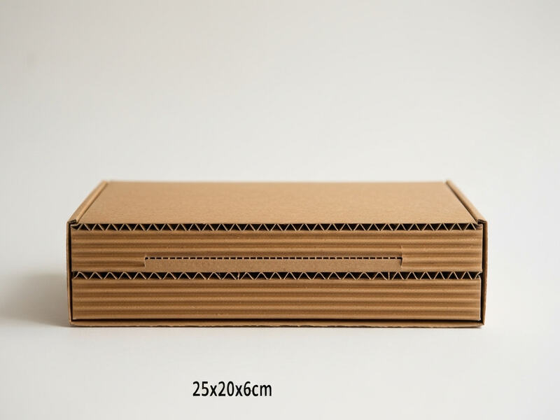 Thông số hộp carton nắp gài 25x20x6cm