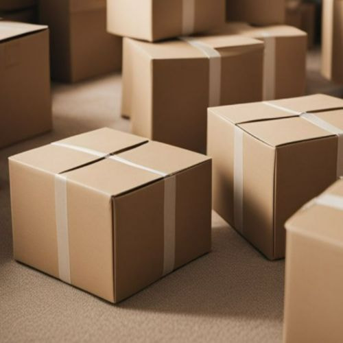 Hộp carton 40x20x20cm nắp đối, 3 lớp, sóng B, mặt nâu đáy mộc