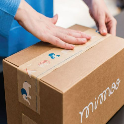 Hộp carton 17×13.5x19cm nắp đối, 3 lớp, sóng B, mặt nâu đáy mộc