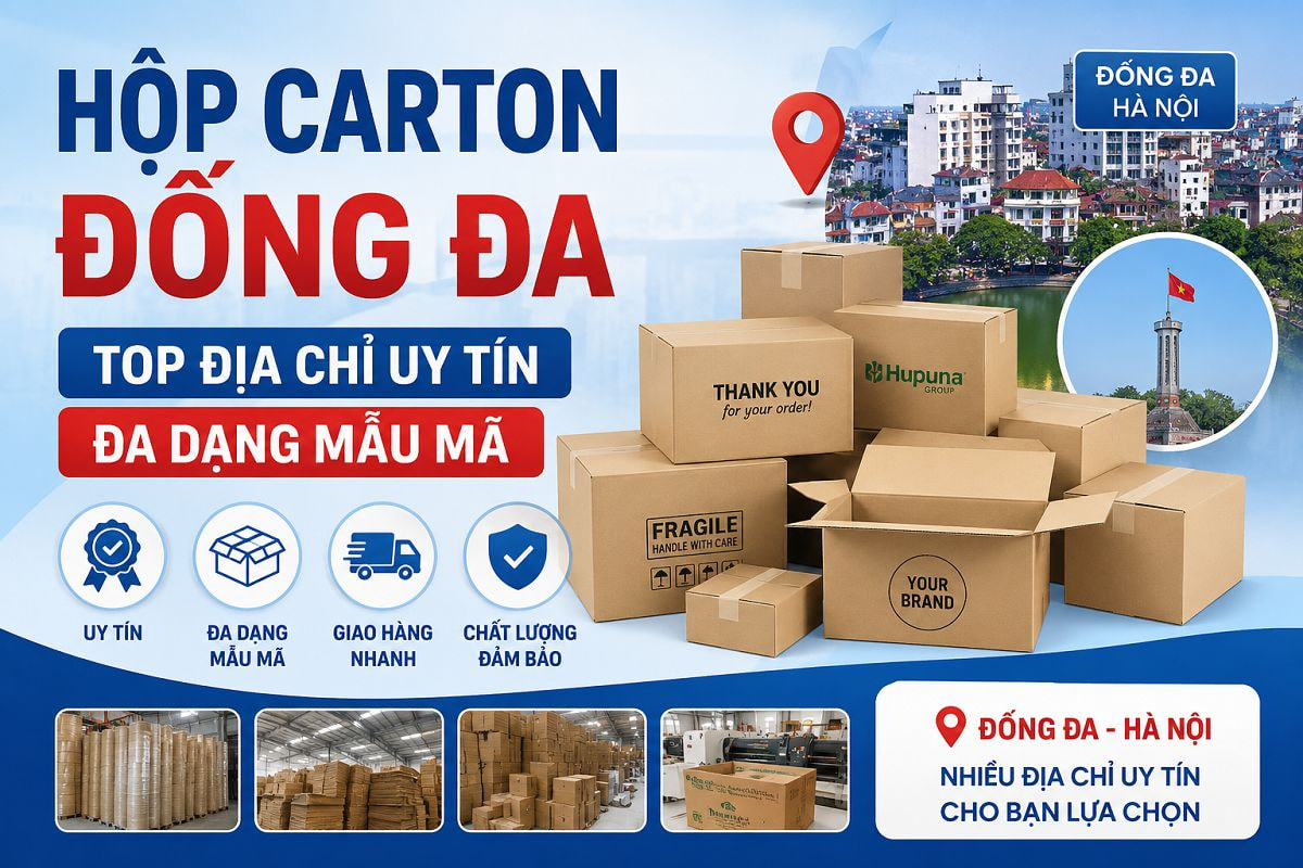 Hộp carton Đống Đa – Top địa chỉ uy tín, đa dạng mẫu mã