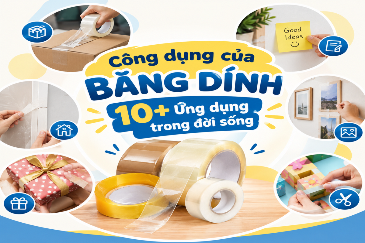 Công dụng của băng dính: 10+ Công dụng trong đời sống