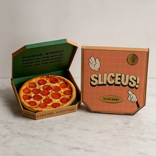 Hộp đựng bánh pizza mẫu 7