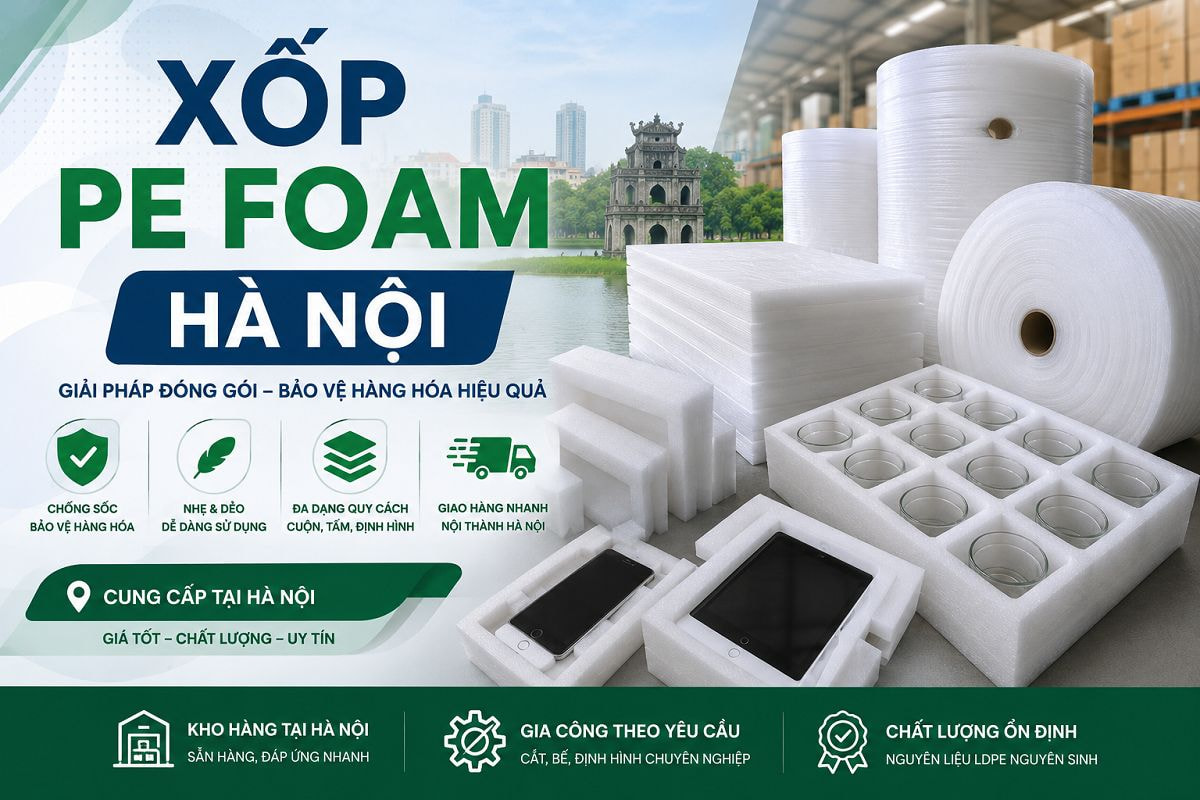 Xốp PE Foam Hà Nội | Top đơn vị cung cấp đáng tin cậy