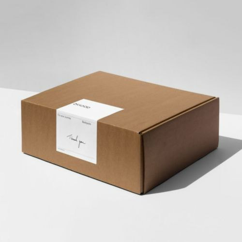 Hộp carton 35.5×35.5×3.5cm nắp gài, 3 lớp, sóng E, mặt nâu đáy mộc
