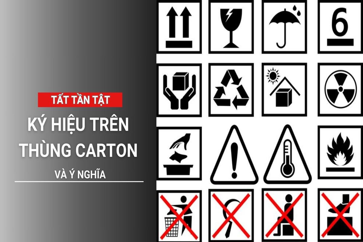 Những ý nghĩa về ký hiệu trên thùng carton bạn cần phải biết