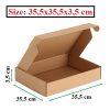 Hộp carton nắp gài 35.5x35.5x3.5cm (sẵn)