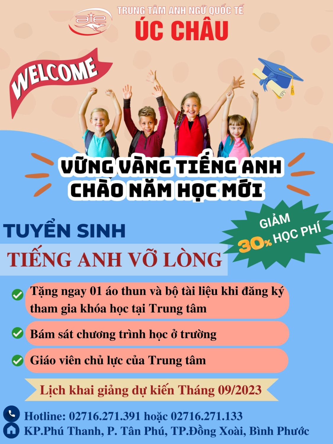 Những lưu ý khi thiết kế và in tờ rơi tuyển sinh tiếng Anh
