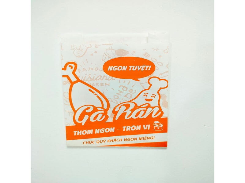 Kích thước túi giấy đựng gà rán thông dụng (dễ chọn - dễ dùng)