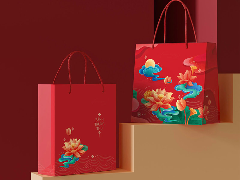 Nên đầu tư túi giấy đựng bánh trung thu