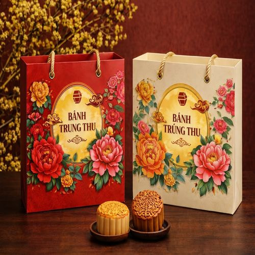 Túi giấy đựng bánh trung thu ảnh 1