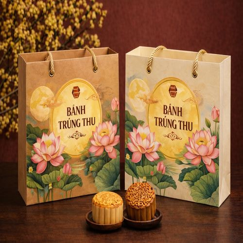 Túi giấy đựng bánh trung thu ảnh 2