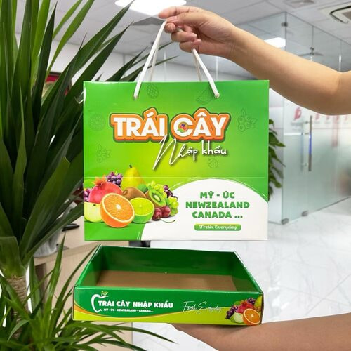 Túi giấy đựng hoa quả loại 3kg ảnh 1