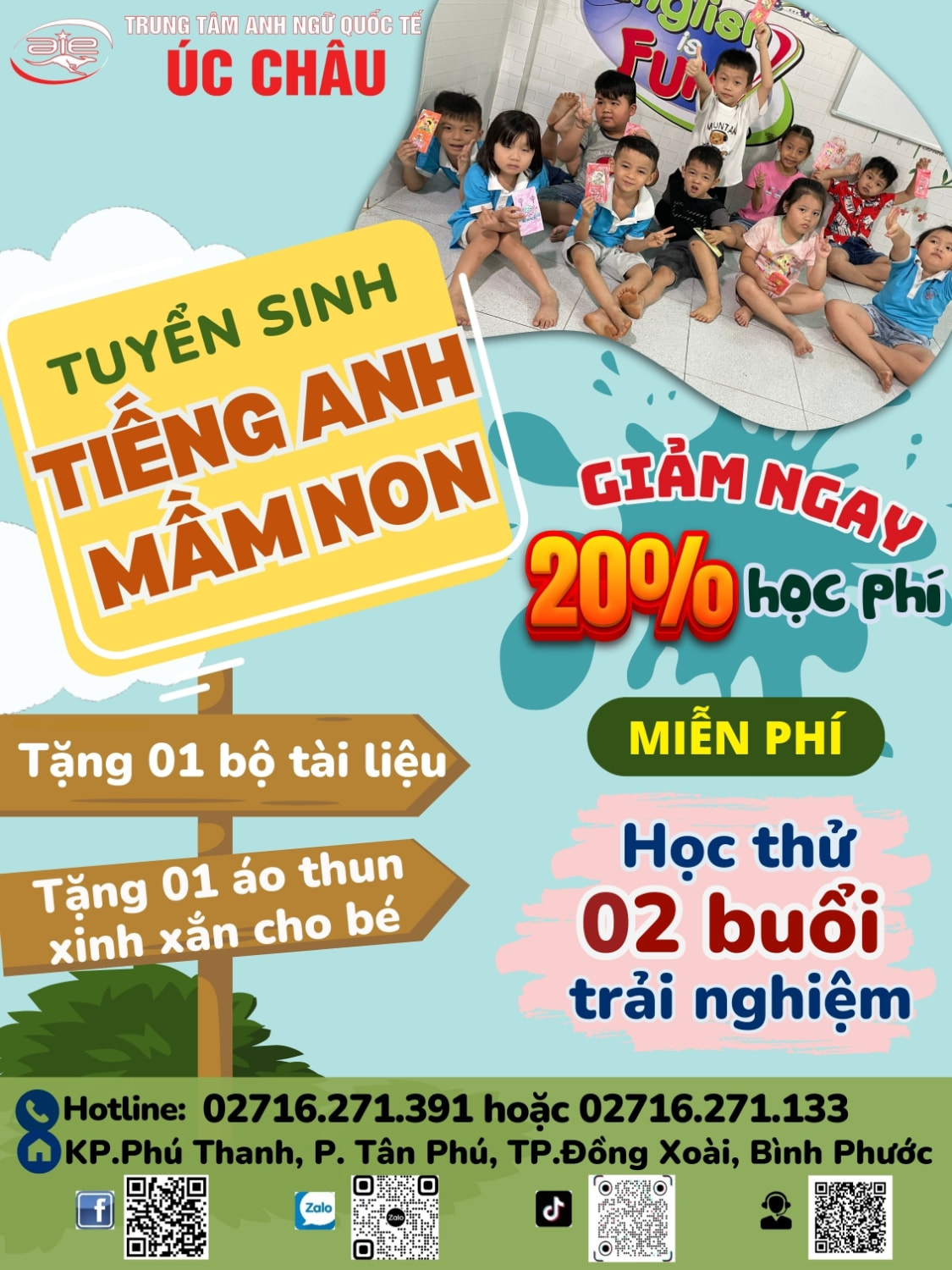 Tờ rơi tuyển sinh Tiếng Anh