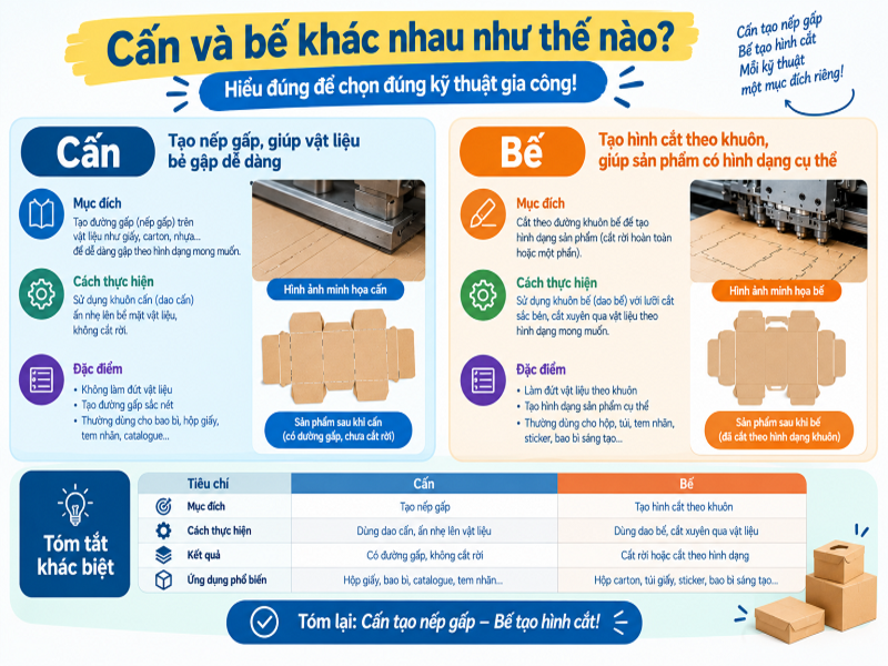 Cấn và bế khác nhau như thế nào?