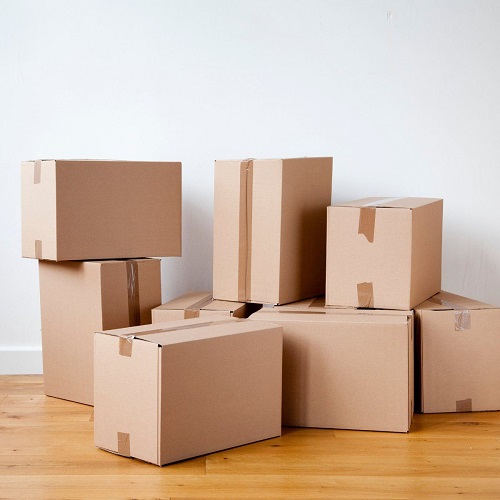 Thùng carton chuyển nhà 3 lớp, nắp đối, mặt nâu