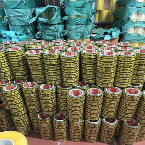 Băng dính logo dễ vỡ 1.4 kg cây lõi giấy 5mm ảnh 3