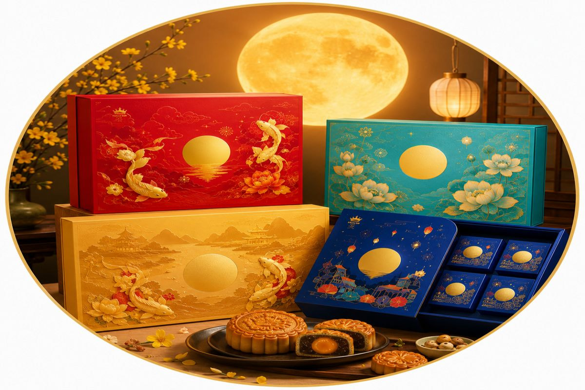 Bánh trung thu Kinh Đô: Sản phẩm và thiết kế bao bì nổi bật