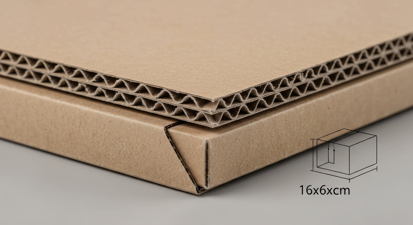 Giới thiệu về hộp carton 16x6x6cm nắp đối 3 lớp