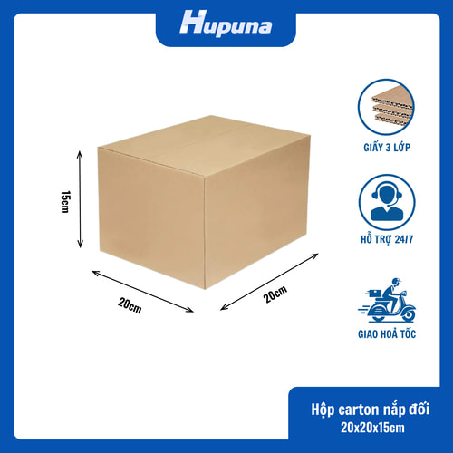 Hộp carton 20x20x15cm nắp đối 3 lớp(1)