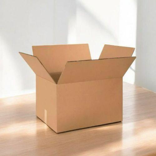 Hộp carton 25x10x5cm nắp đối, 3 lớp, sóng B, mặt nâu đáy mộc