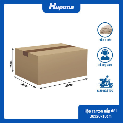 Hộp carton 30x20X10cm nắp đối 3 lớp(1)