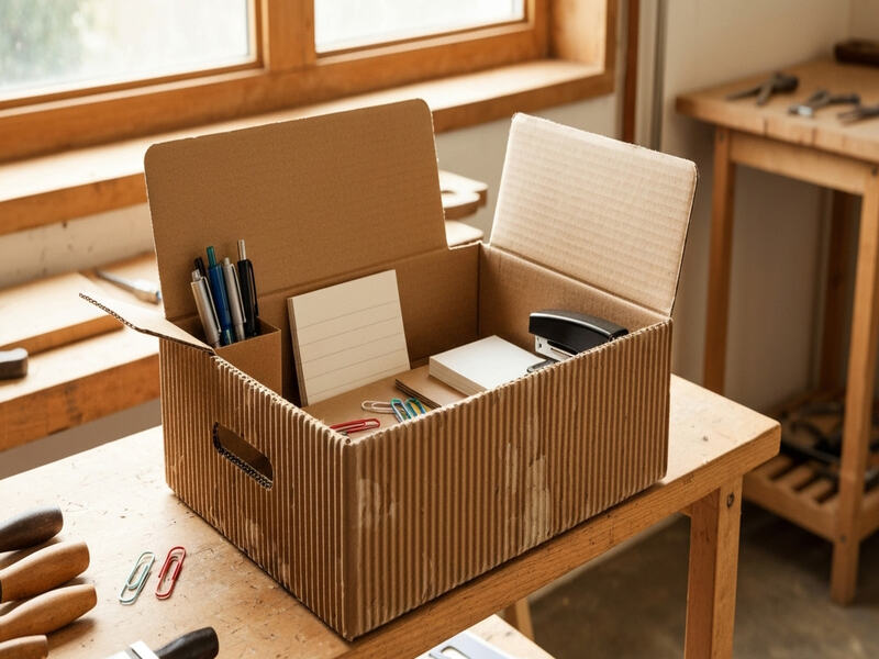 Hộp carton 30x20x6cm nắp gài 3 lớp là giải pháp tối ưu cho lưu kho và tái sử dụng