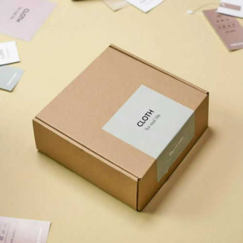 Hộp carton 30x21x7.5cm nắp gài, 3 lớp, sóng E, mặt nâu đáy mộc