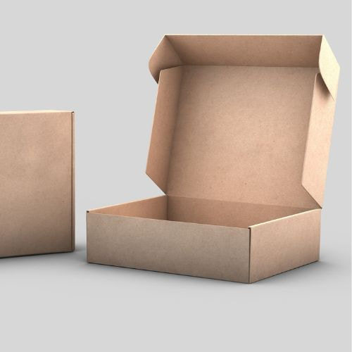 Hộp carton 30x22x10cm nắp gài 3 lớp mặt nâu đáy mộc