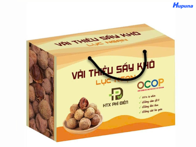 Hupuna cung cấp dịch vụ in hộp đựng vải thiều uy tín, giá rẻ