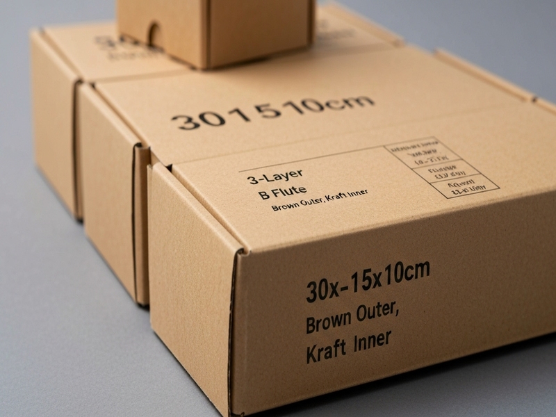 Kích thước và cấu tạo của hộp carton 30x15x10cm nắp đối 3 lớp