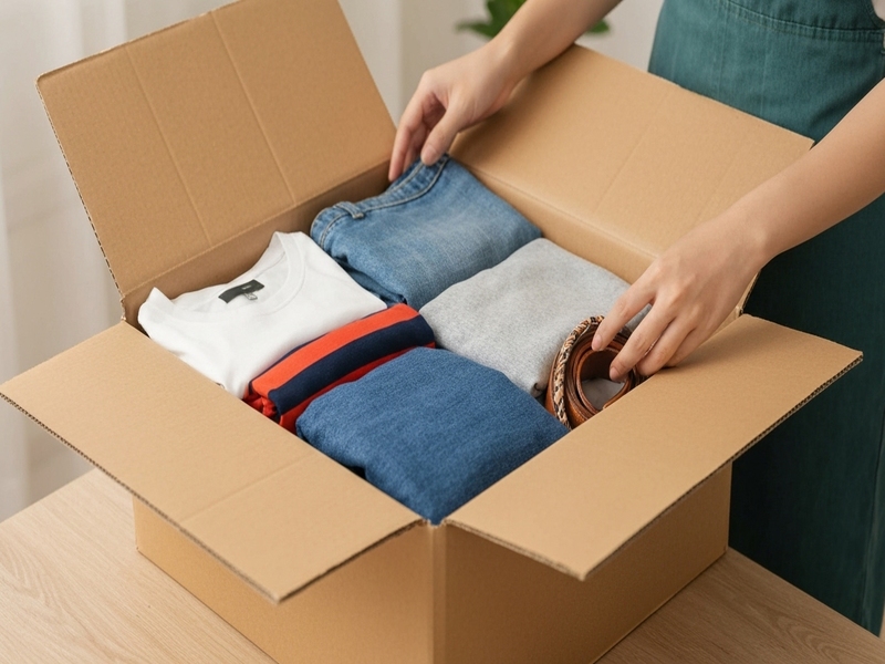 Thùng carton đựng quần áo và phụ kiện may mặc