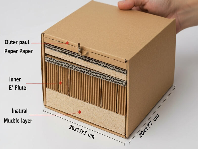Tìm hiểu về hộp carton 20x17x7cm nắp gài 3 lớp