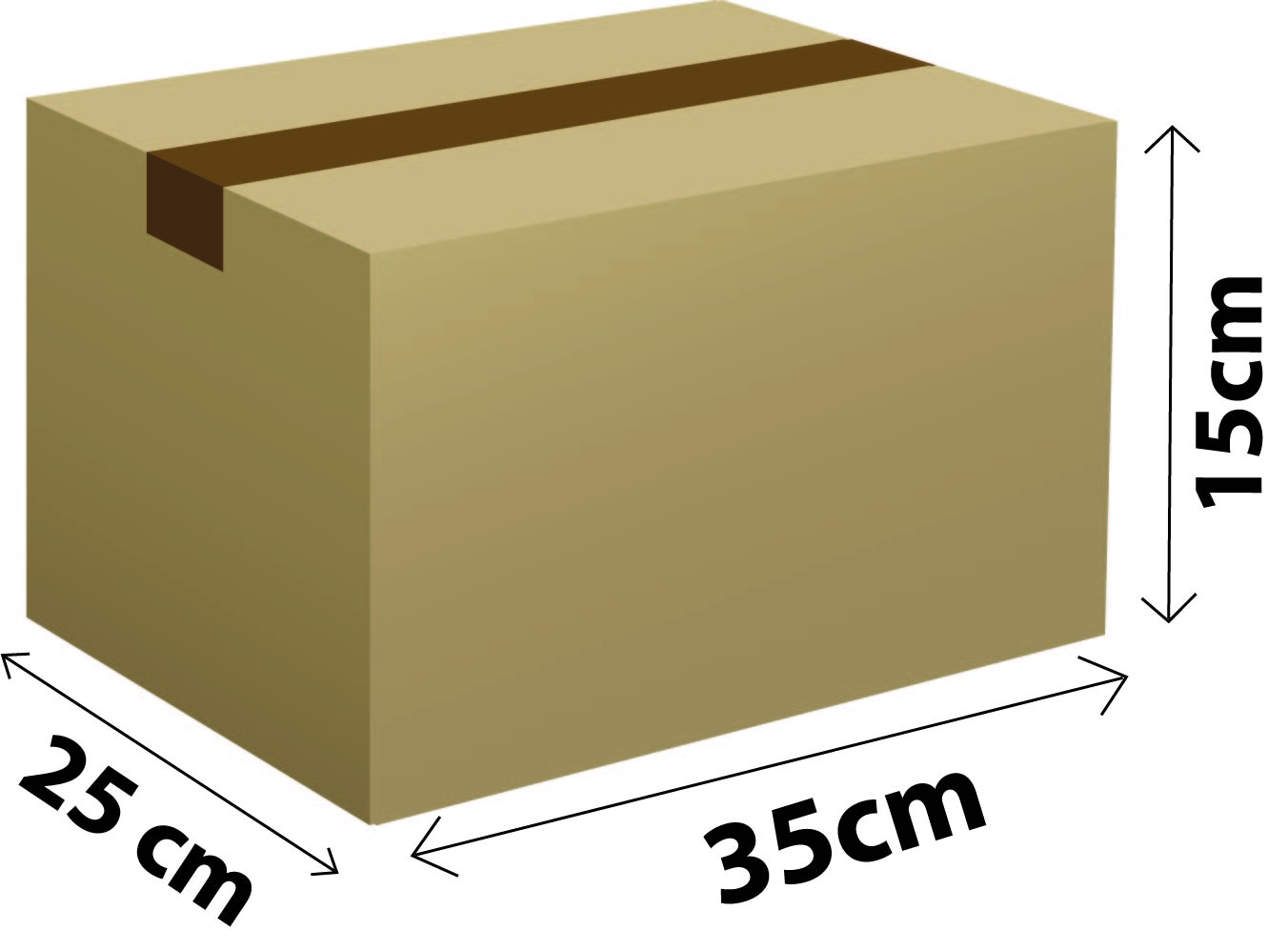 Hộp carton 35x25x15cm nắp đối, 3 lớp, sóng B, mặt nâu đáy mộc