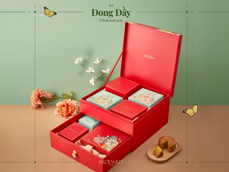 Bánh trung thu Brodard Mooncake – Combo bánh Đong Đầy