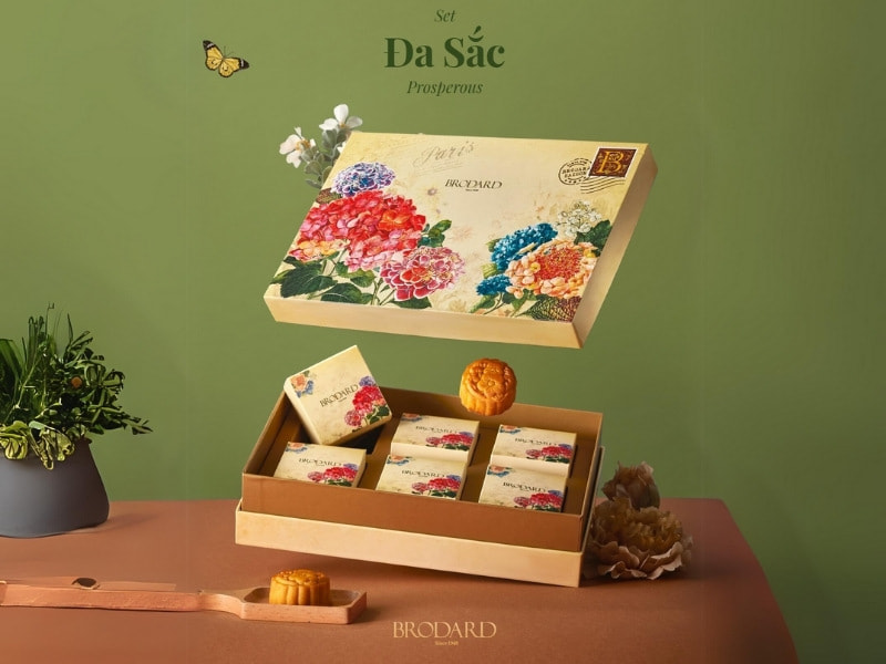 Bánh trung thu Brodard – Combo bánh Đa Sắc