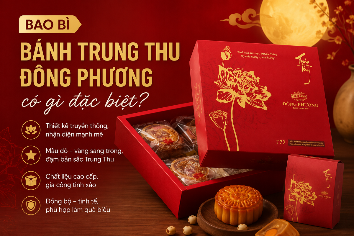 Bao bì bánh trung thu Đông Phương có gì đặc biệt?