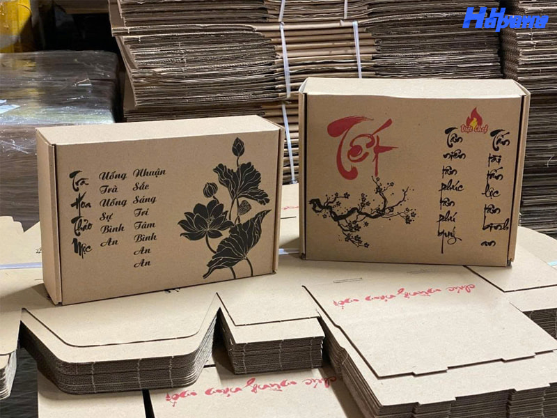 Cấu tạo của hộp đựng trà nắp gập