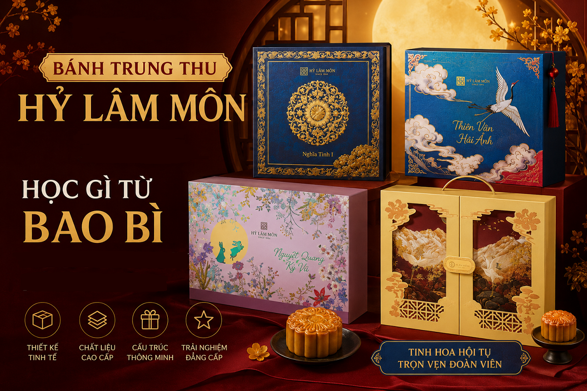 Học gì từ bao bì bánh trung thu Hỷ Lâm Môn
