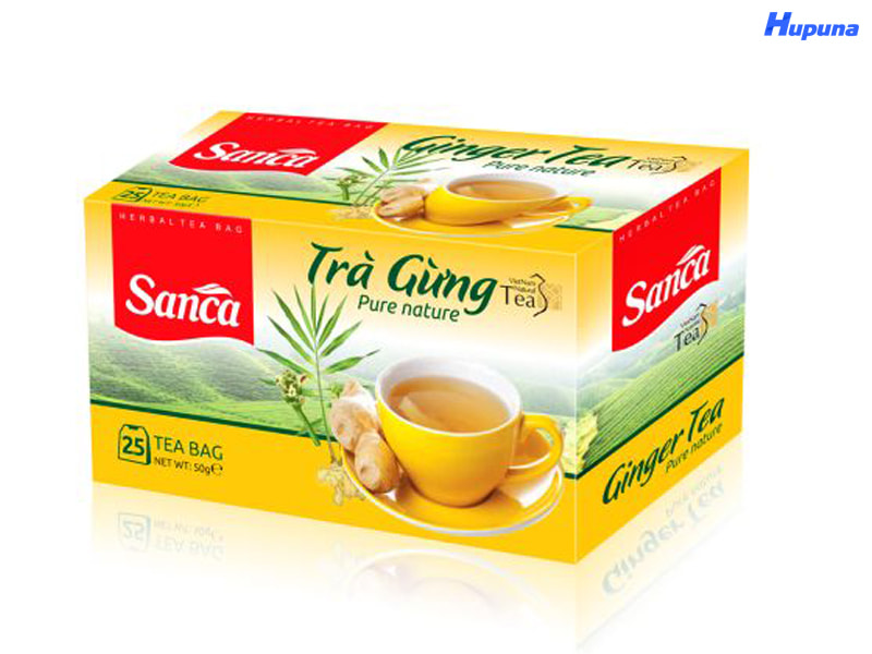 Hộp giấy mềm nắp gập đựng trà