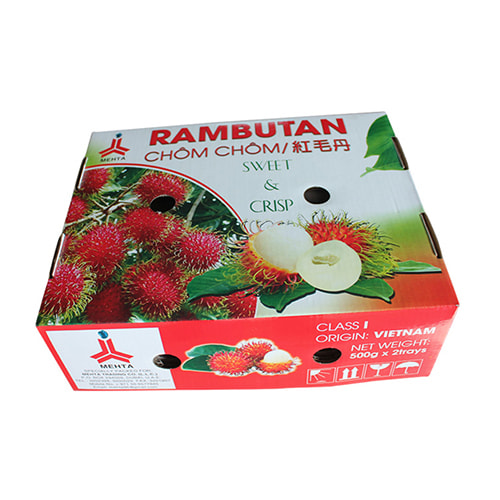 Thùng carton đựng chôm chôm ảnh 3