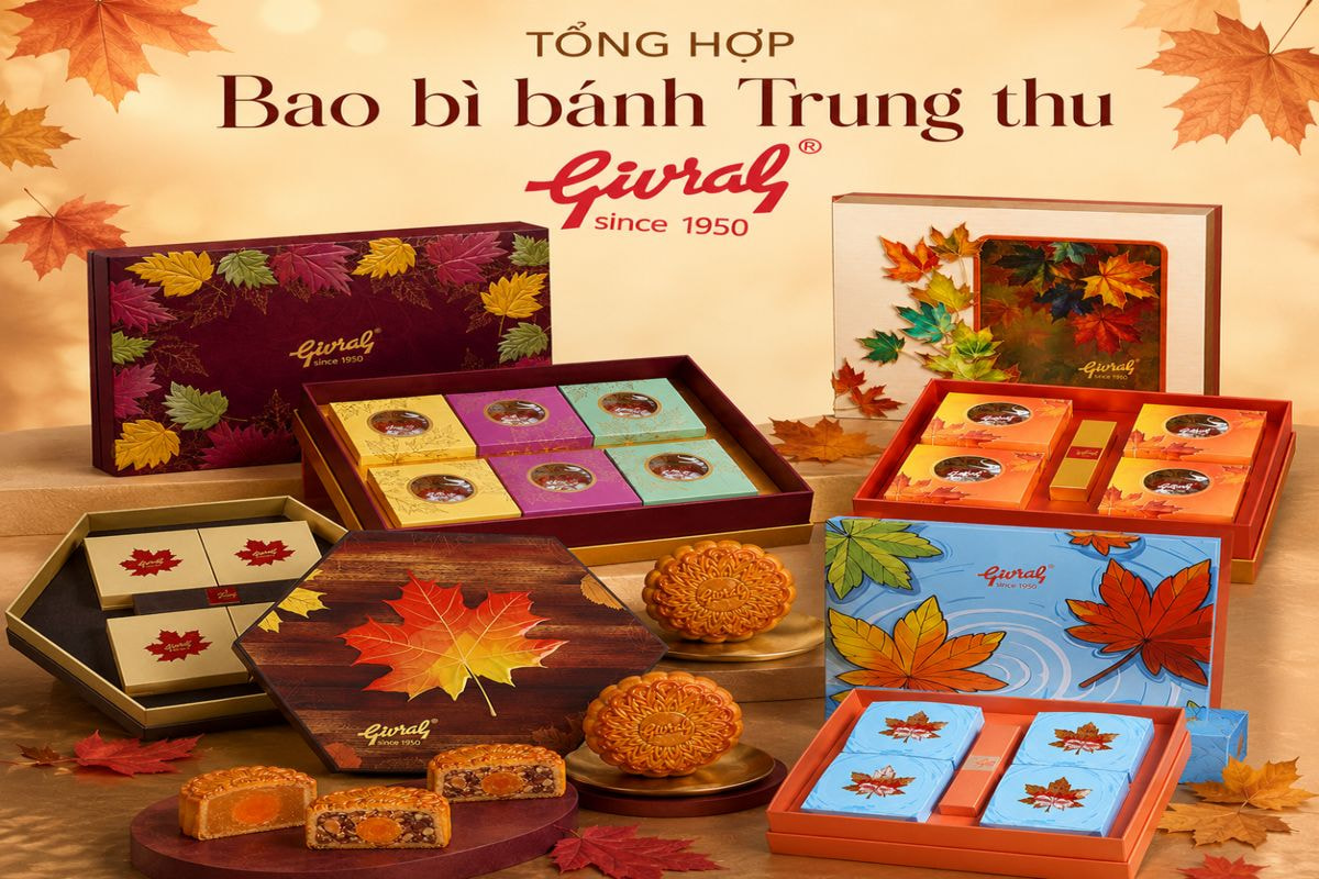 Bánh trung thu Givral và điểm nổi bật trong thiết kế bao bì