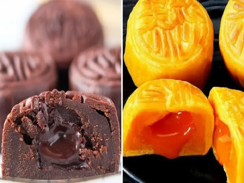 bánh trung thu lava, lava trứng muối, bánh trung thu lava trứng chảy