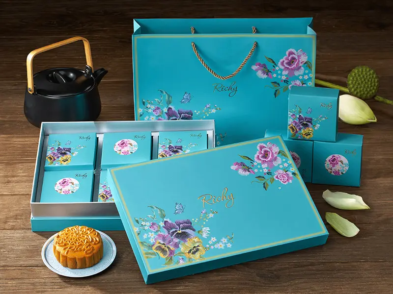 Hộp bánh trung thu nắp âm dương cao cấp