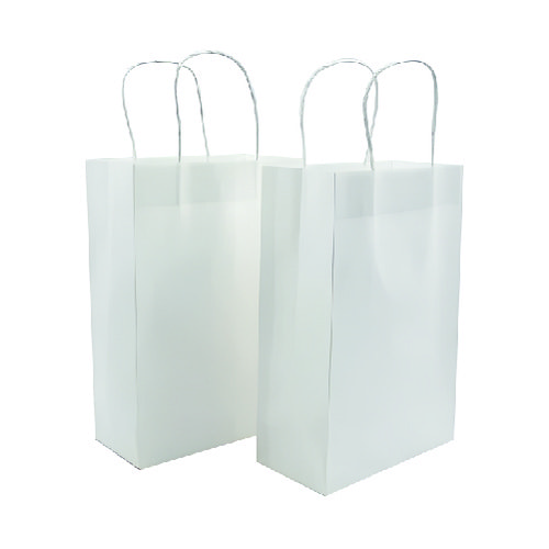 Túi giấy màu trắng 19.5x8x20.5 4