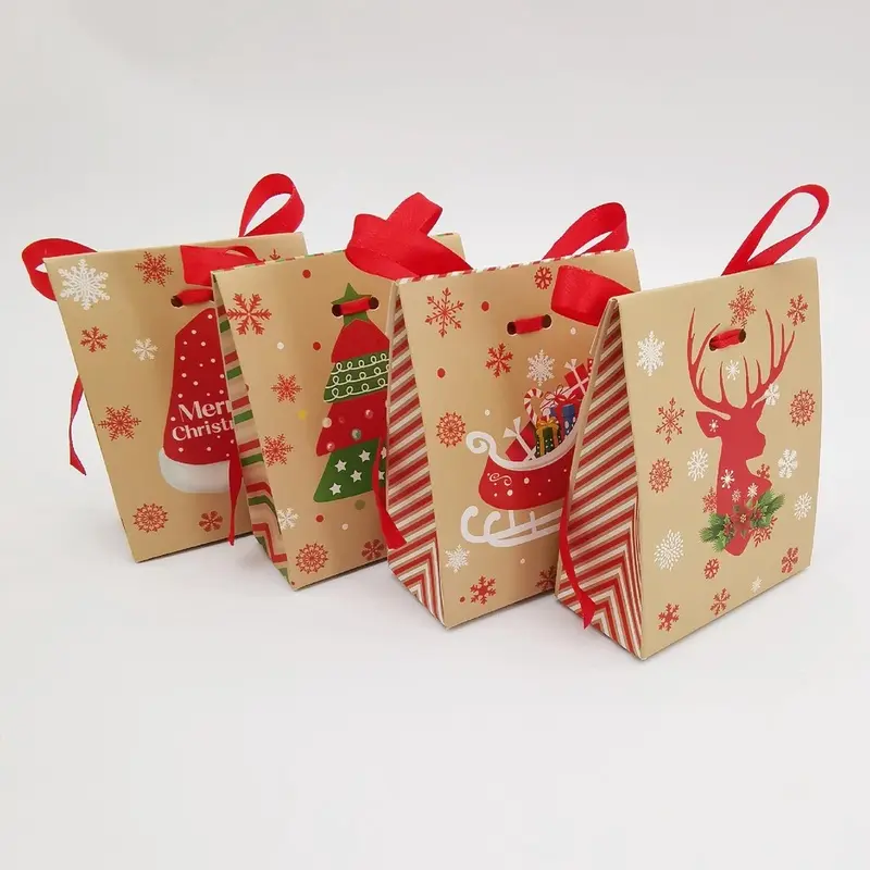 Làm hộp quà noel bằng giấy, cách gấp hộp quà noel, làm hộp quà noel tại nhà, làm hộp quà noel bằng giấy đơn giản, Hộp quà noel bằng giấy