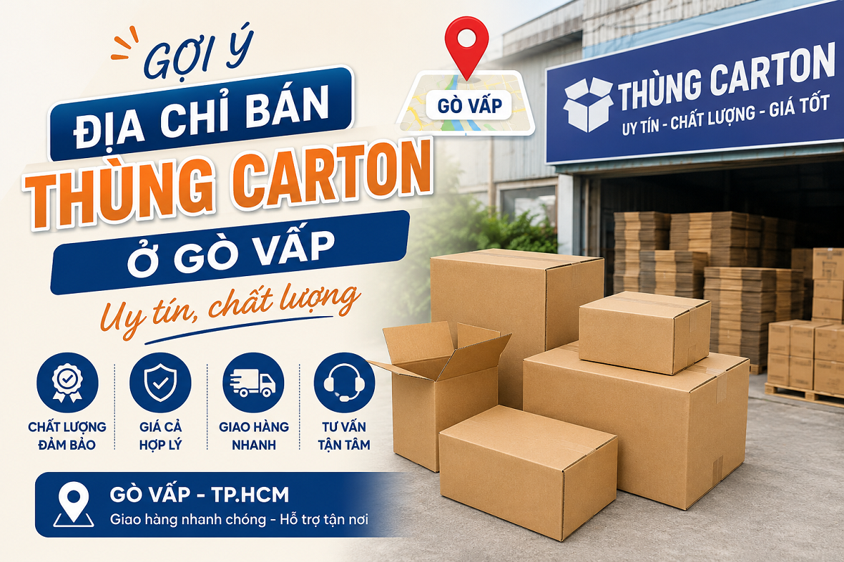 Gợi ý địa chỉ bán thùng carton ở Gò Vấp uy tín, chất lượng
