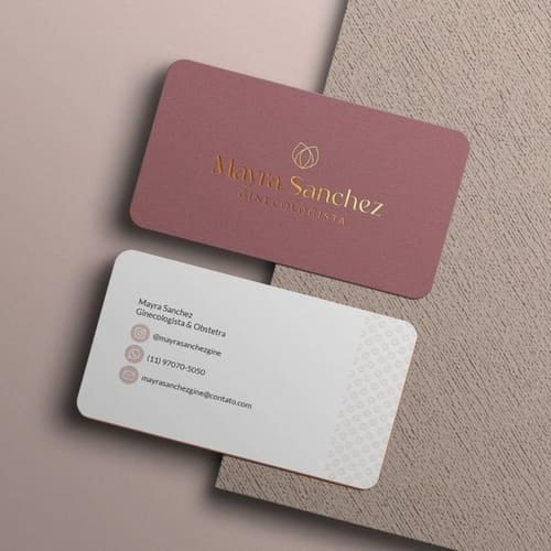 In name card giấy mỹ thuật mẫu 2