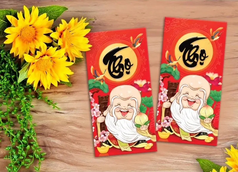 Bao lì xì phúc lộc thọ 12