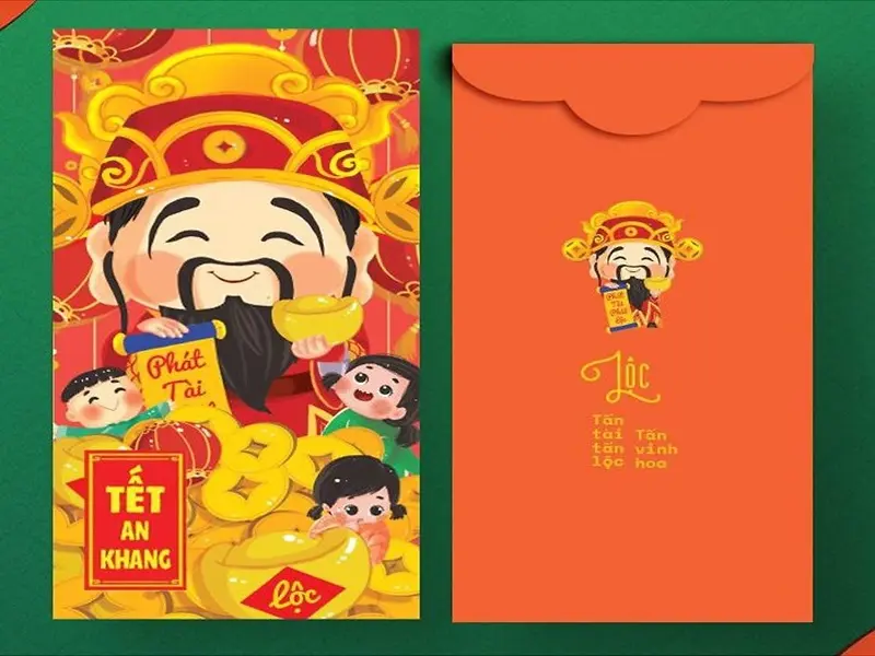 Bao lì xì phúc lộc thọ 9